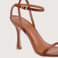 Pointed Toe Heeled Sandal | Brown