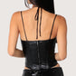 Leather Bustier Top