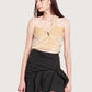 Ruched Bubble Hem Skirt