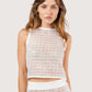 Sequin Net Boxy Top