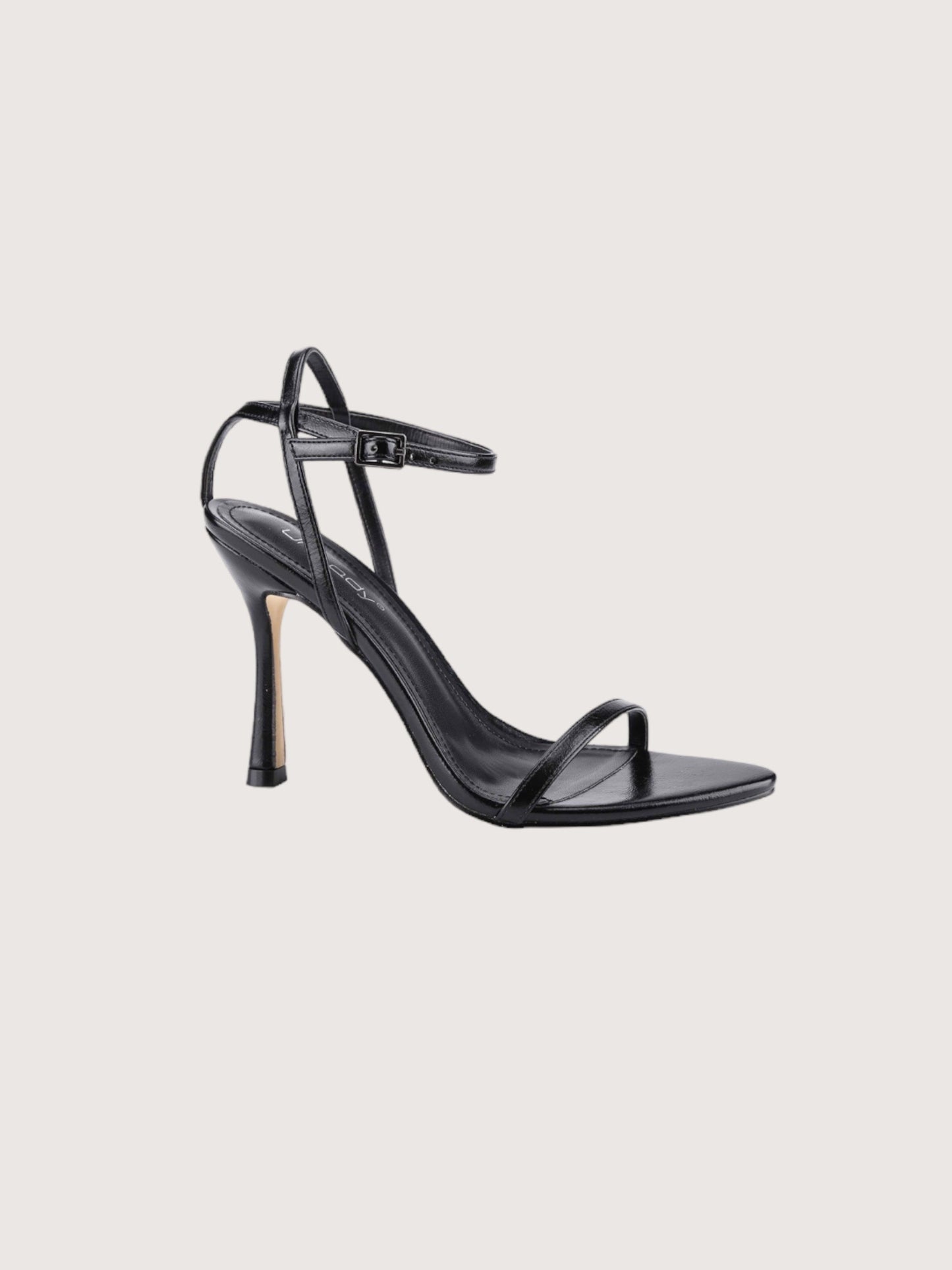 Pointed Toe Heeled Sandal | Black