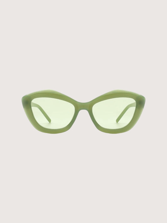 Retro Frame Sunglasses | Green