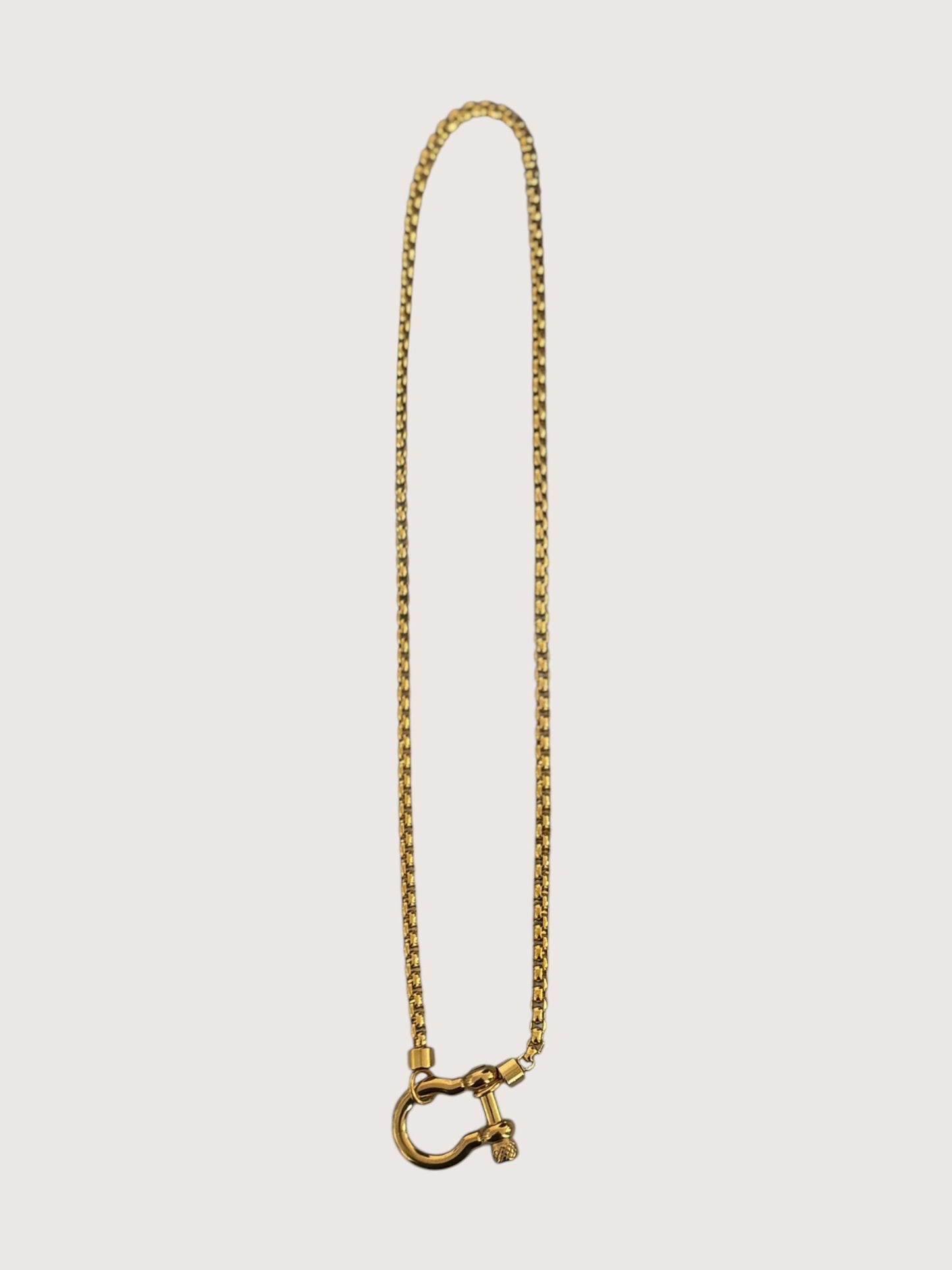 Lock Necklace | Gold