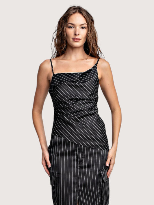 Pinstripe Cami Top