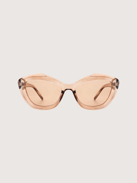 Retro Frame Sunglasses | Peach