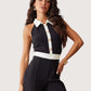 Collared Button Up Jumpsuit