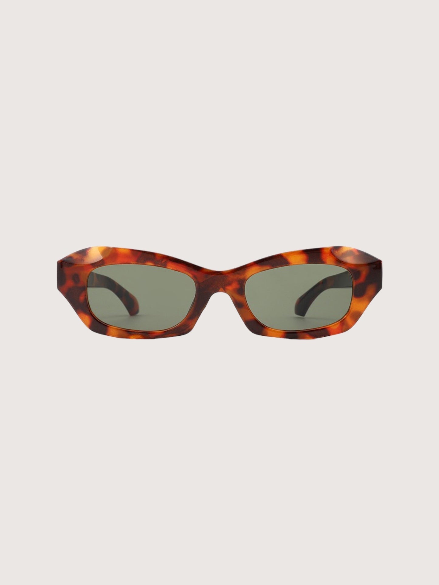 Curved Frame Sunglasses | Tortoise