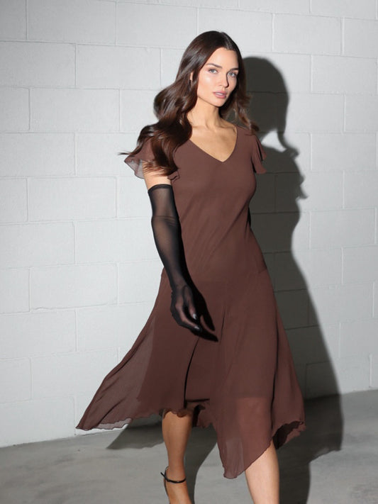 VINTAGE Asymmetrical Hem Dress