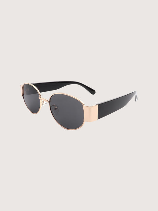 Gold Frame Sunglasses | Black