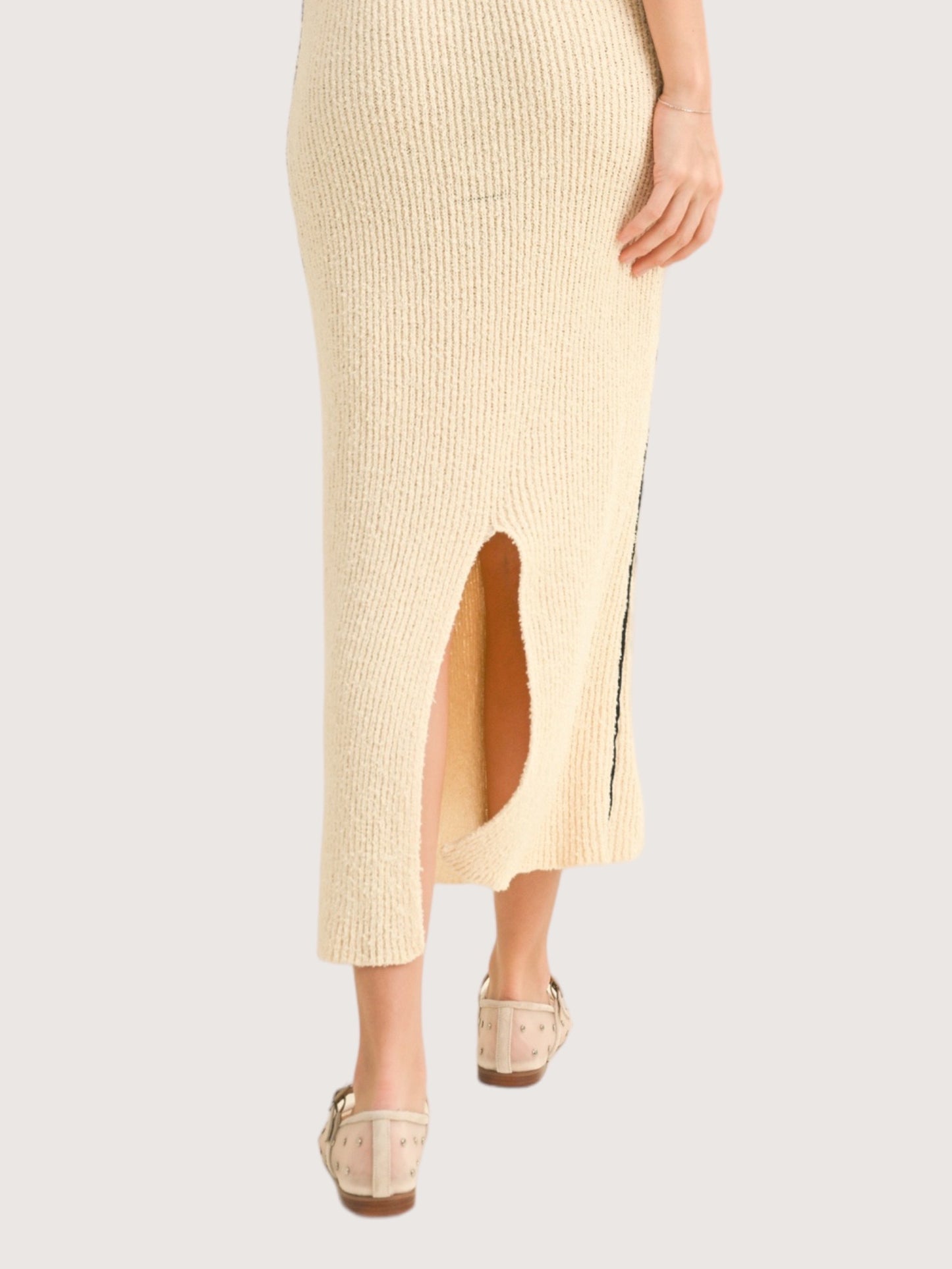 Textured Rib Knit Dress