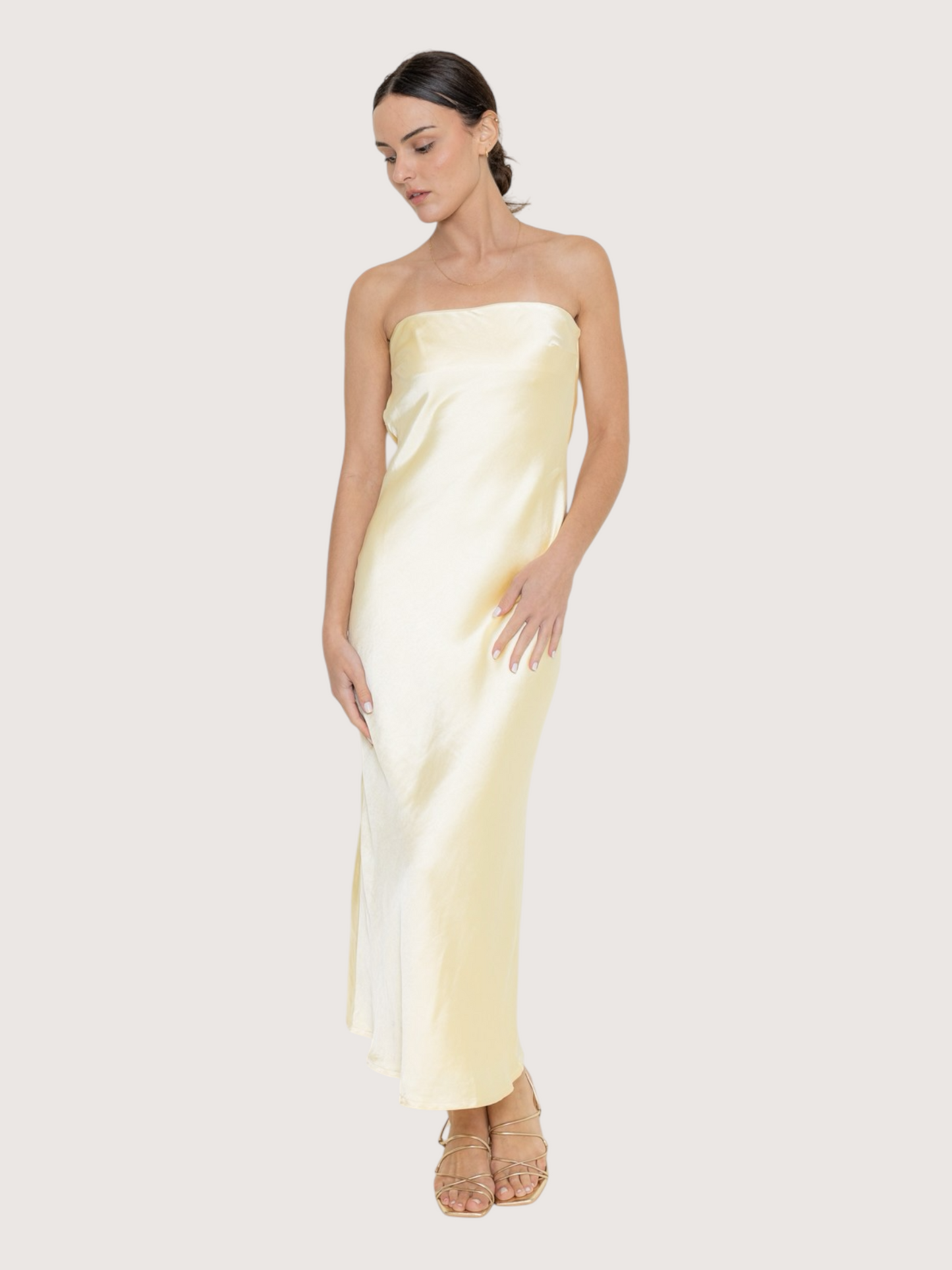 Strapless Slip Dress