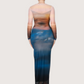 Mesh Ombre Dress | Blue