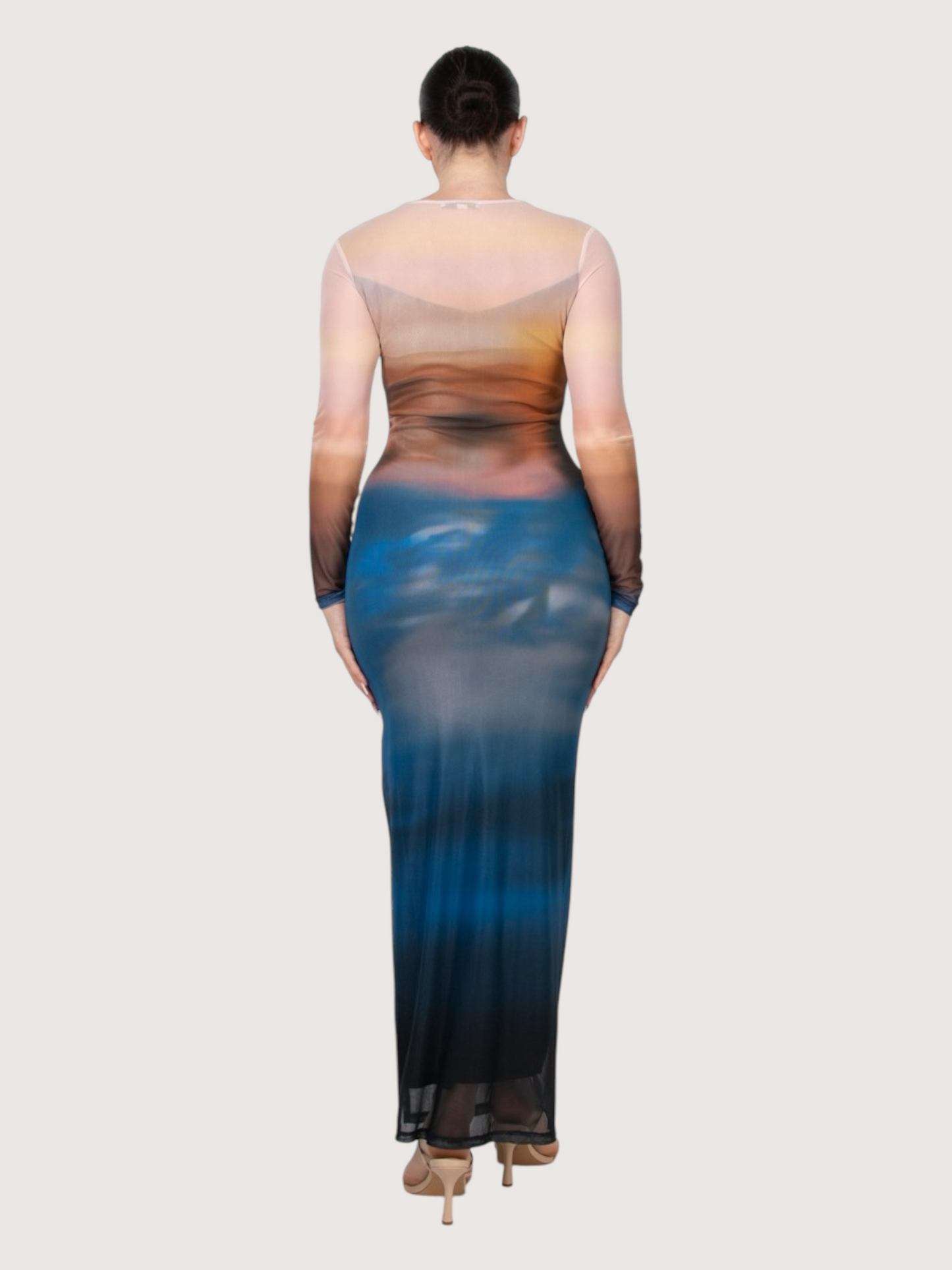 Mesh Ombre Dress | Blue