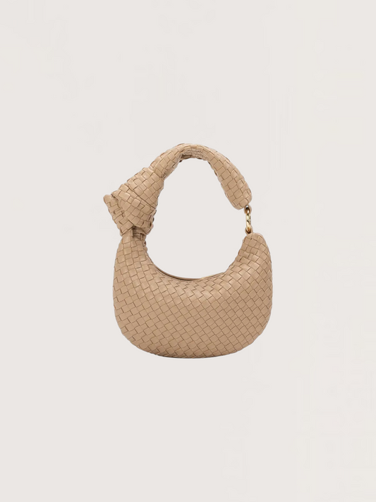 Mini Weaved Bag | Tan