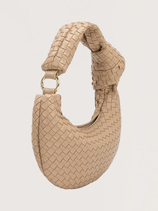 Mini Weaved Bag | Tan