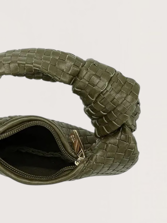 Mini Weaved Bag | Olive