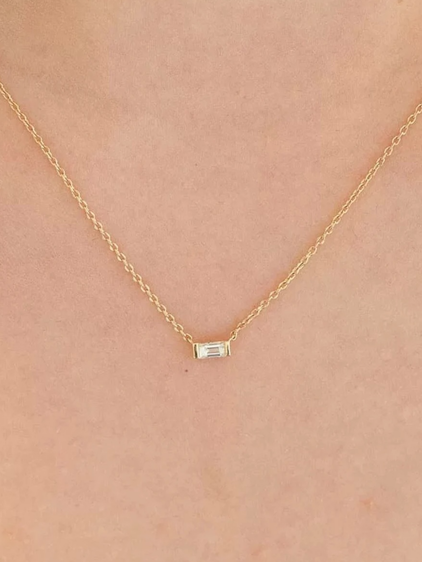 Petite Baguette Necklace