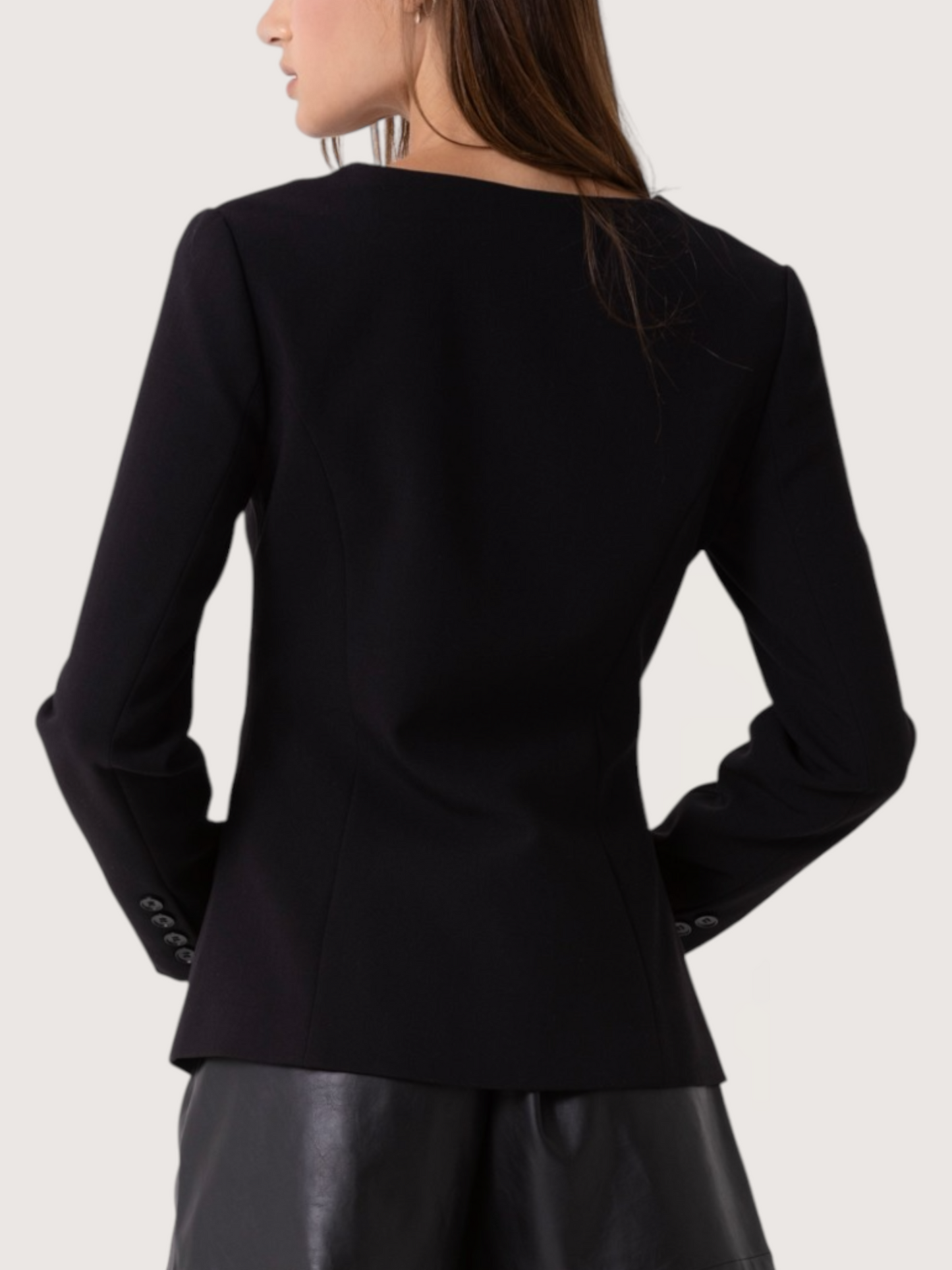 Square Neck Blazer Top