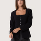 Square Neck Blazer Top