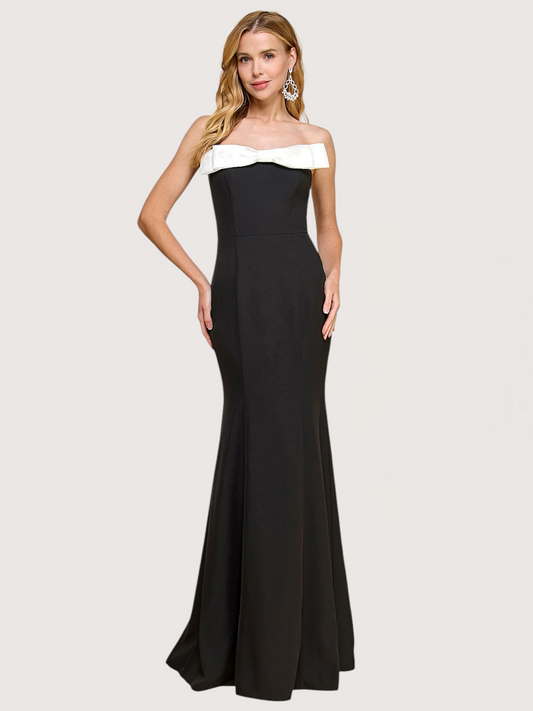 Strapless Bow Gown