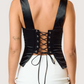 Lace Up Bustier Top