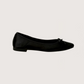 Satin Bow Ballerina Flat