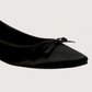 Satin Bow Ballerina Flat