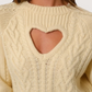 Heart Cut Out Sweater