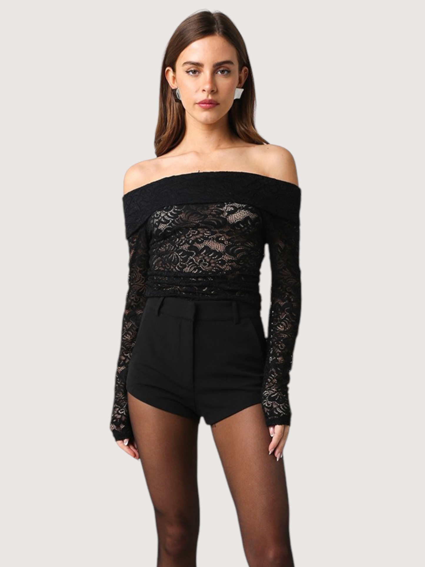 Lace OTS Top