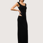 Draped Hip Maxi Dress