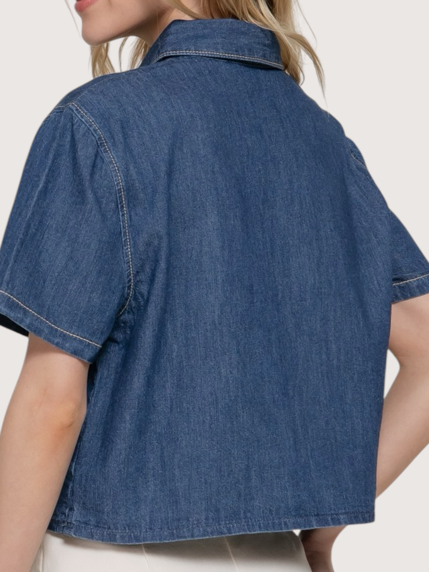 Boxy Denim Top