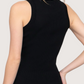 Sleeveless Knit Tank | Black