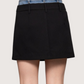 Contrast Denim Waist Skort