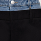 Contrast Denim Waist Skort