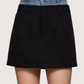 Contrast Denim Waist Skort