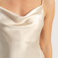 Cowl Neck Satin Tank