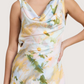 Cowl Neck Floral Dress