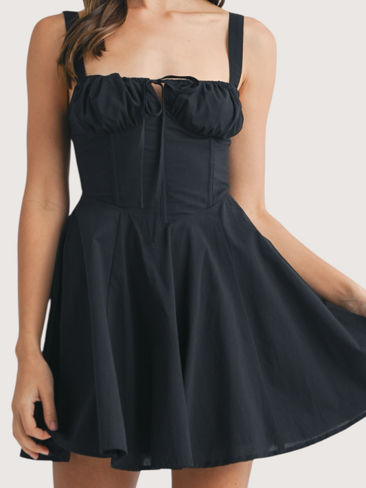 Lace Up Bustier Dress