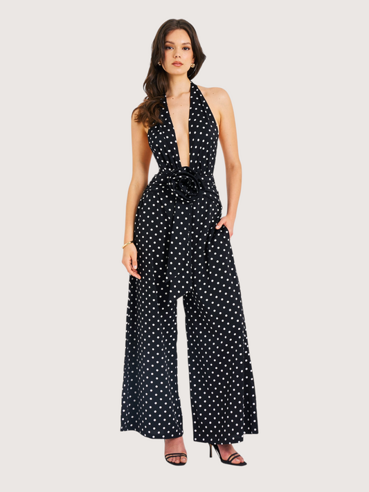 Polka Dot Halter Dress