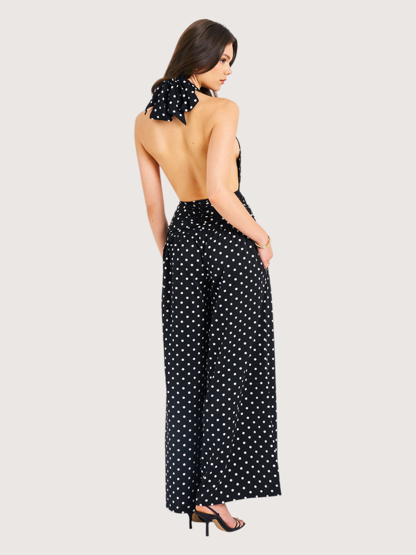 Polka Dot Halter Dress