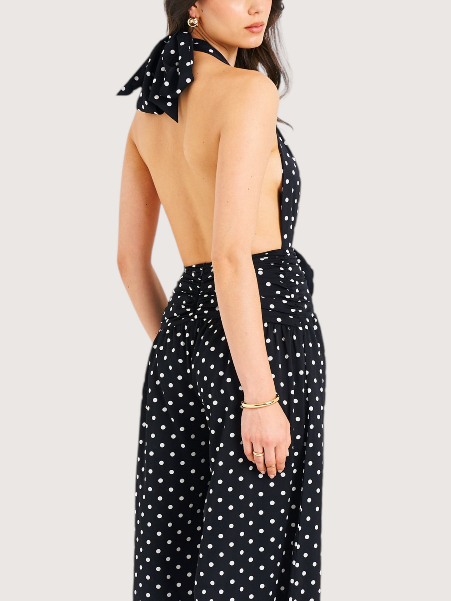 Polka Dot Halter Dress