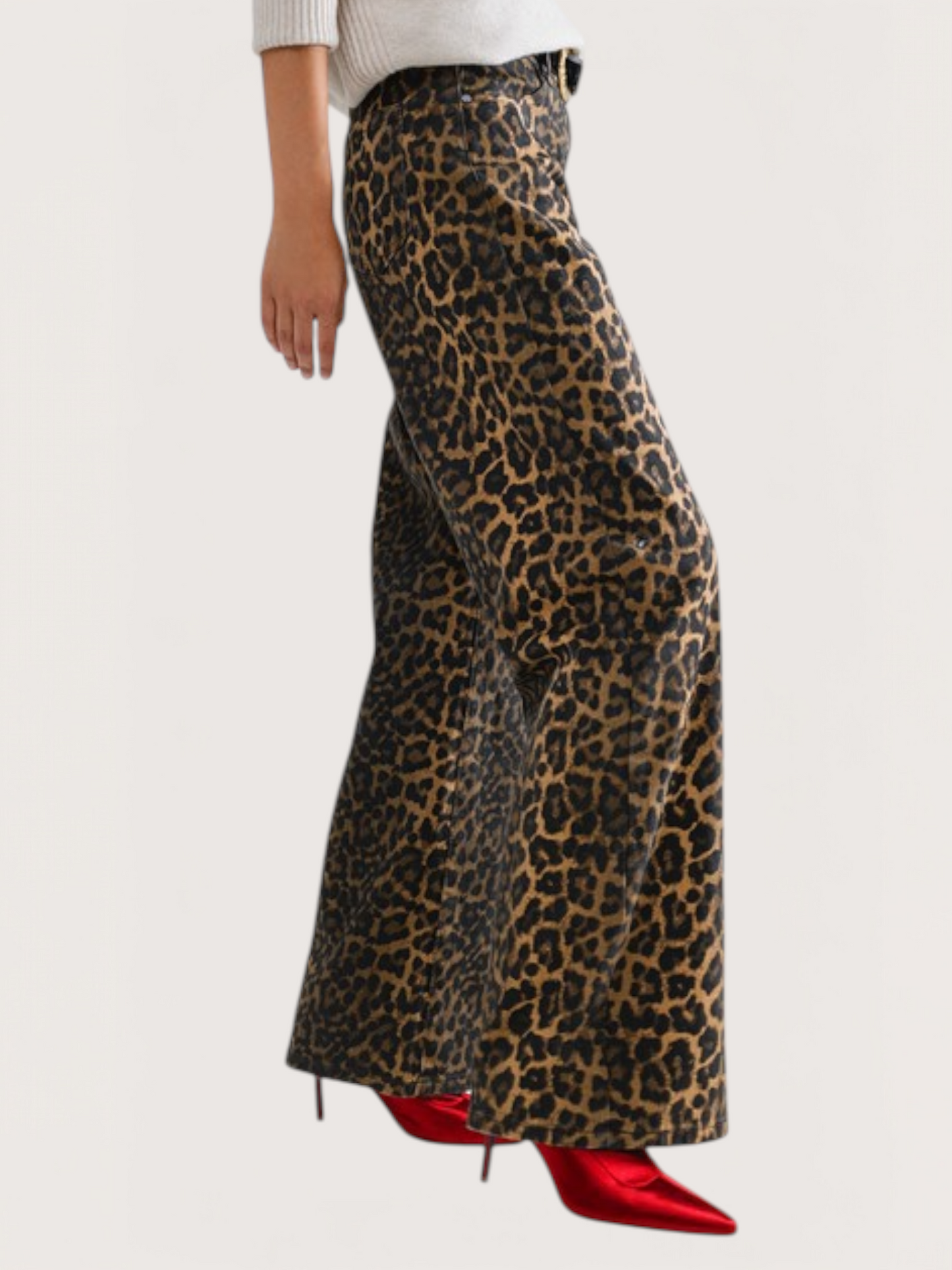 Printed Wide Leg Pant