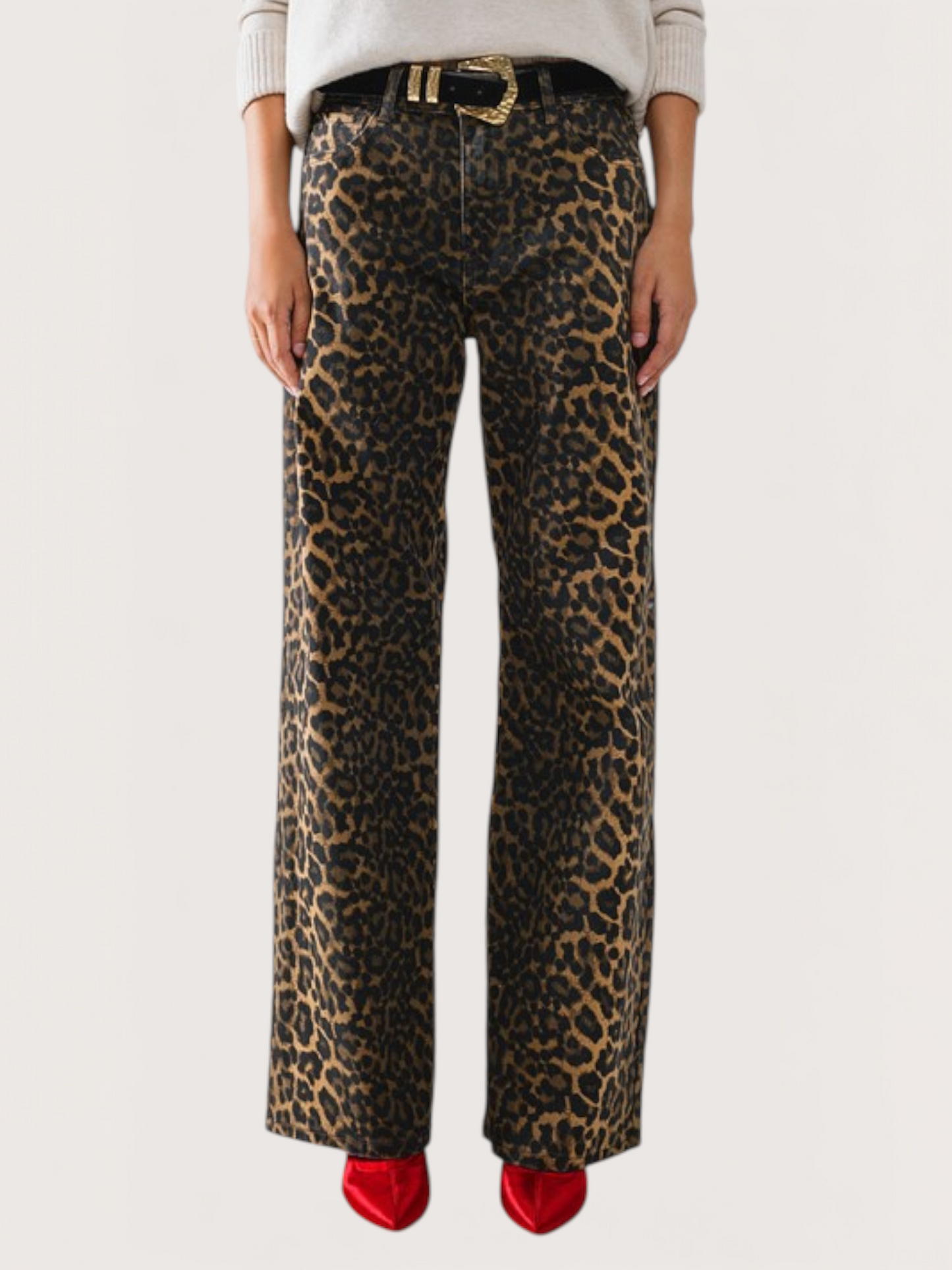 Printed Wide Leg Pant