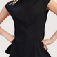 Mock Neck Peplum Top