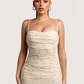 Pearl Mesh Mini Dress