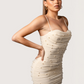 Pearl Mesh Mini Dress