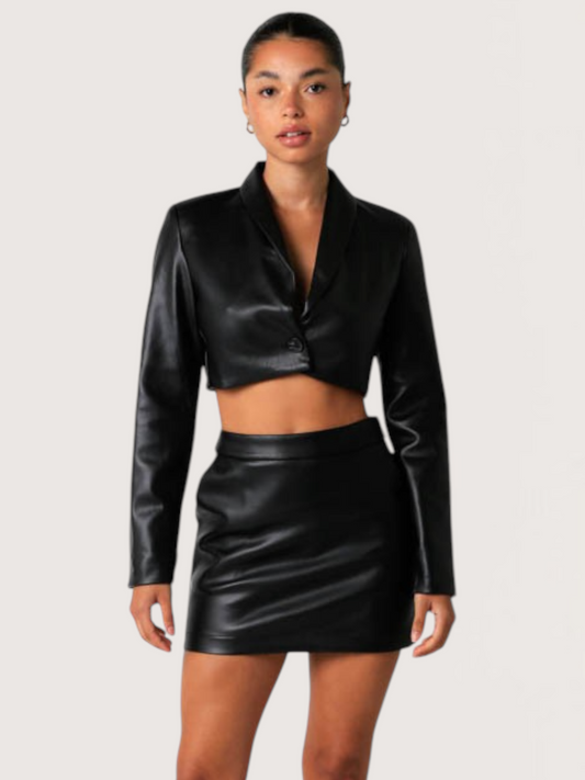 Leather Mini Skirt