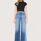 High Rise Wide Leg Denim