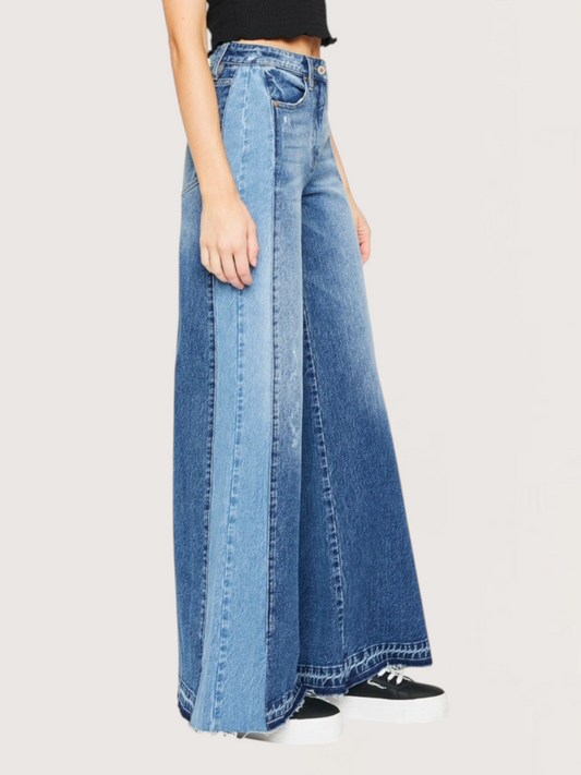 High Rise Wide Leg Denim