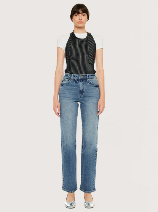 High Rise Straight Leg Denim